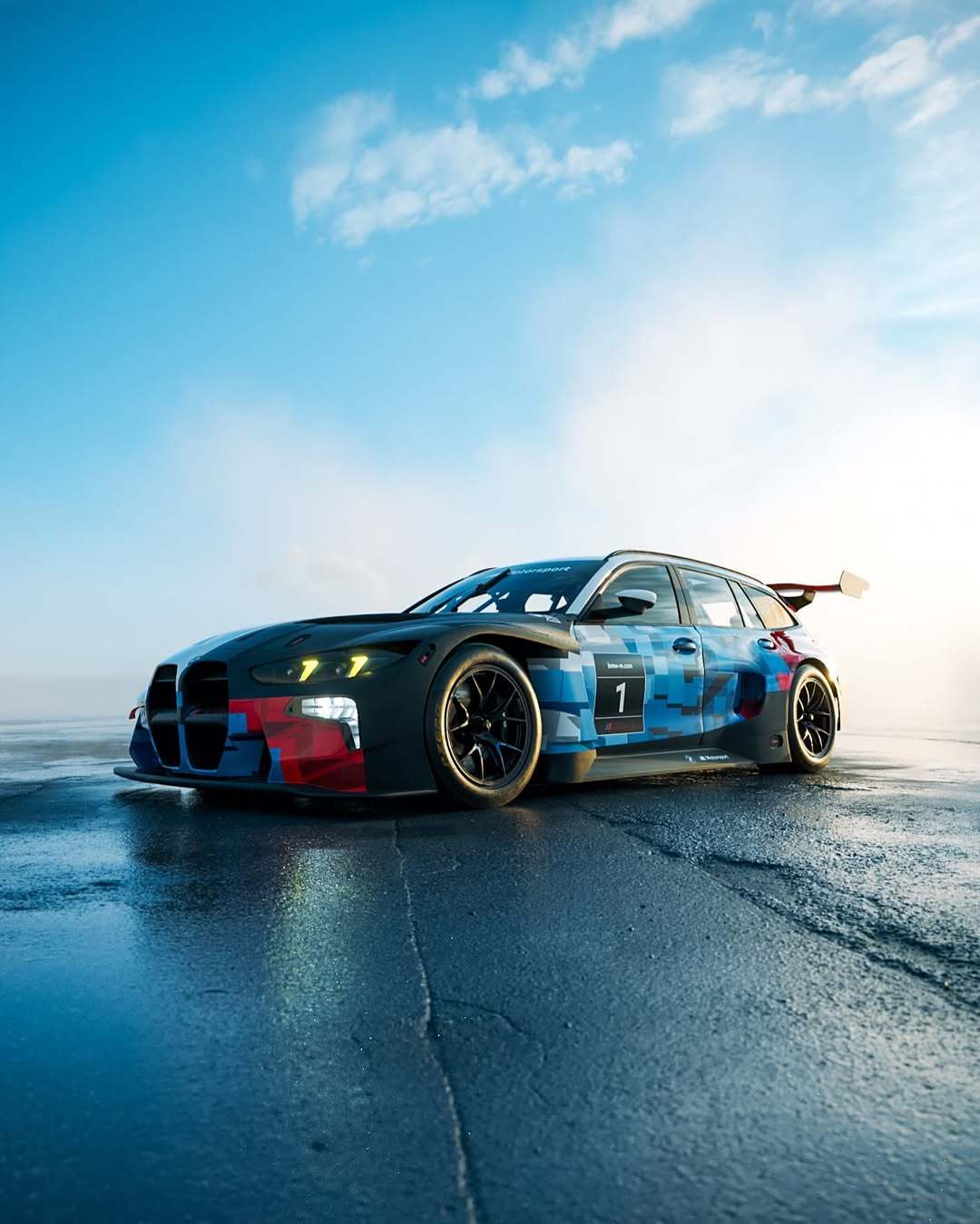 N24的又一个惊喜？M3 GT3旅行版宝马M赛车部门发布了一张新车的预告图，德媒