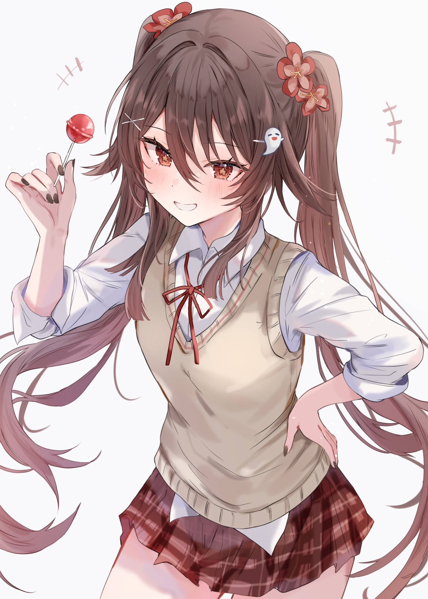 假如胡桃是你的同学～cr:画师 mar_r_o#原神##原神5.0版本##超话创
