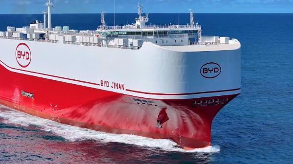 又一船中国车，直奔德国了
比亚迪济南号预计4月19日抵达德国威廉港，一次性带过去