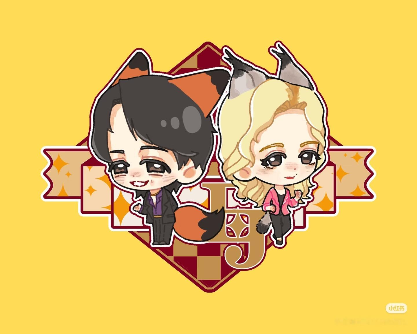 📚上劳斯画的qq人 好萌啊🥹🥹©️📚生腌牛油果 图1-图2©️📚His