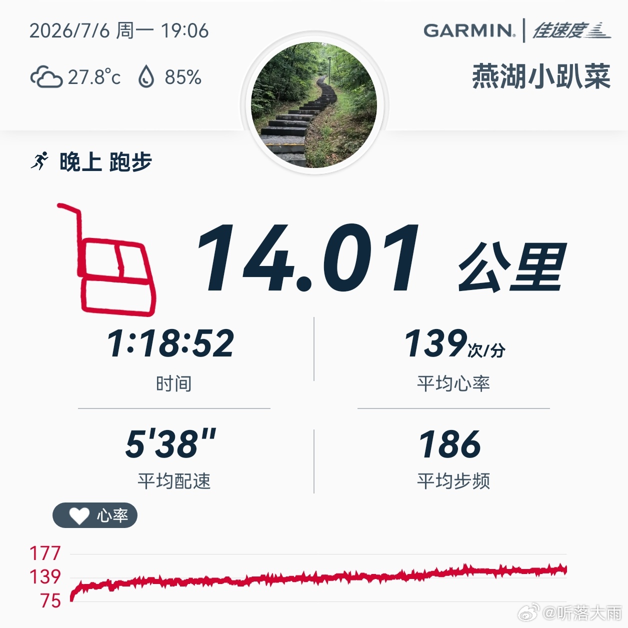 跑步 运动打卡Day373不下雨跑个步，据说台风马上要来了