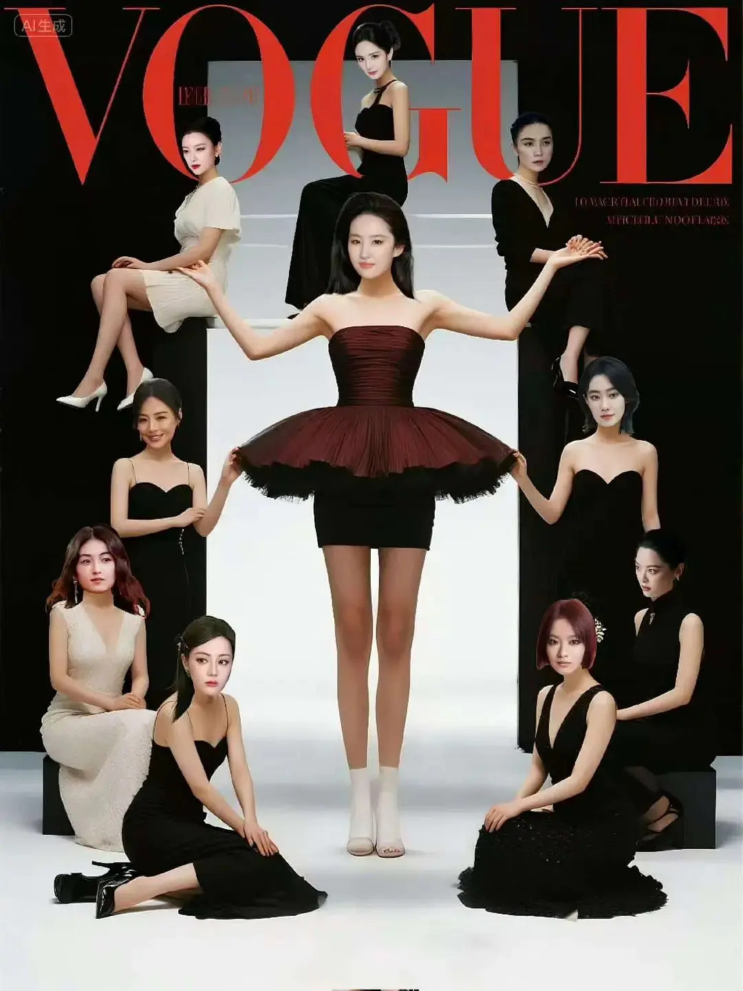 啊啊啊阿巴阿巴阿巴，仙粉发的vogue金九[泪奔] ​​​