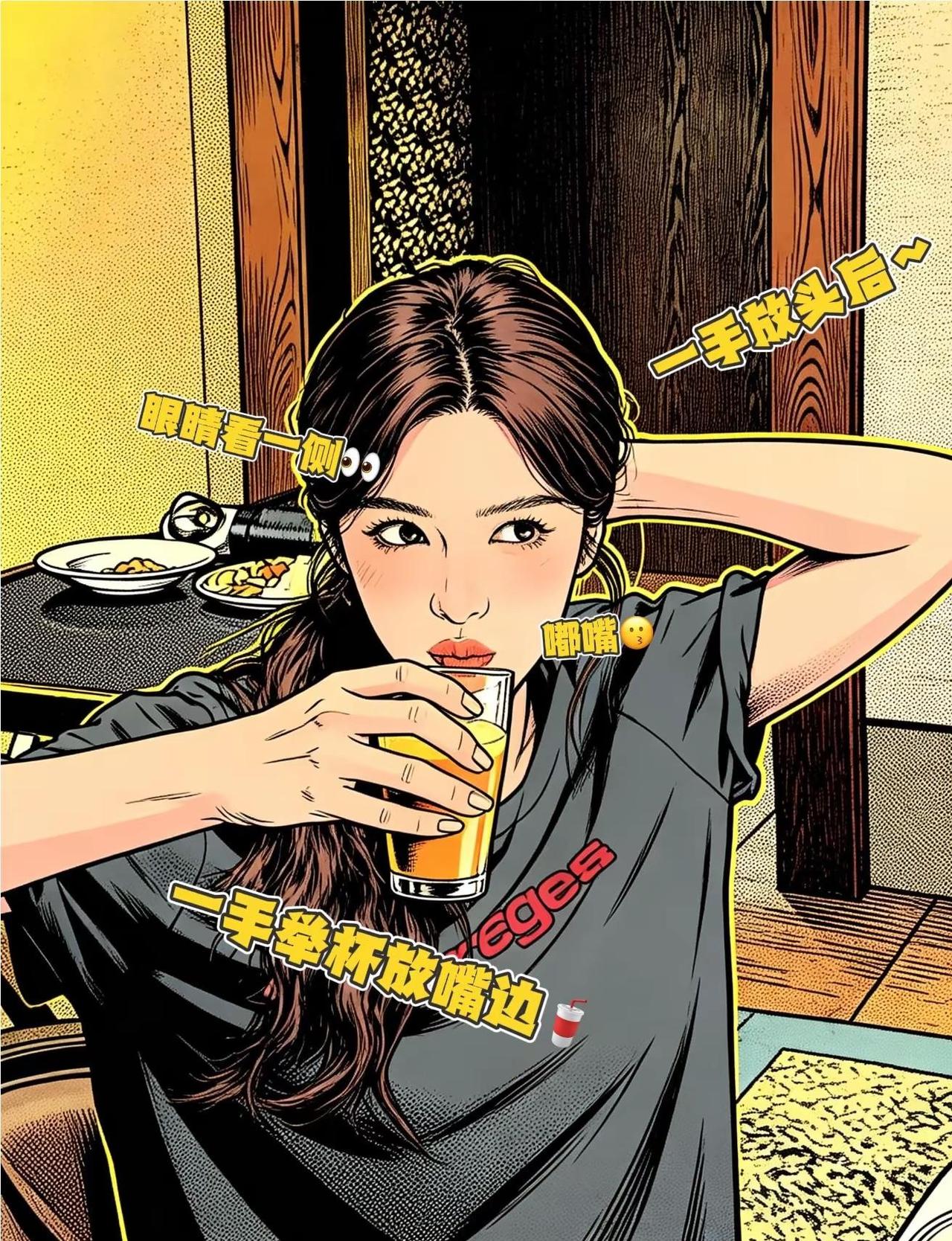 跟着女明星学习拍照之～喝小甜水怎么拍！？创意新喝法 饮料的不同打开方式 解锁饮料