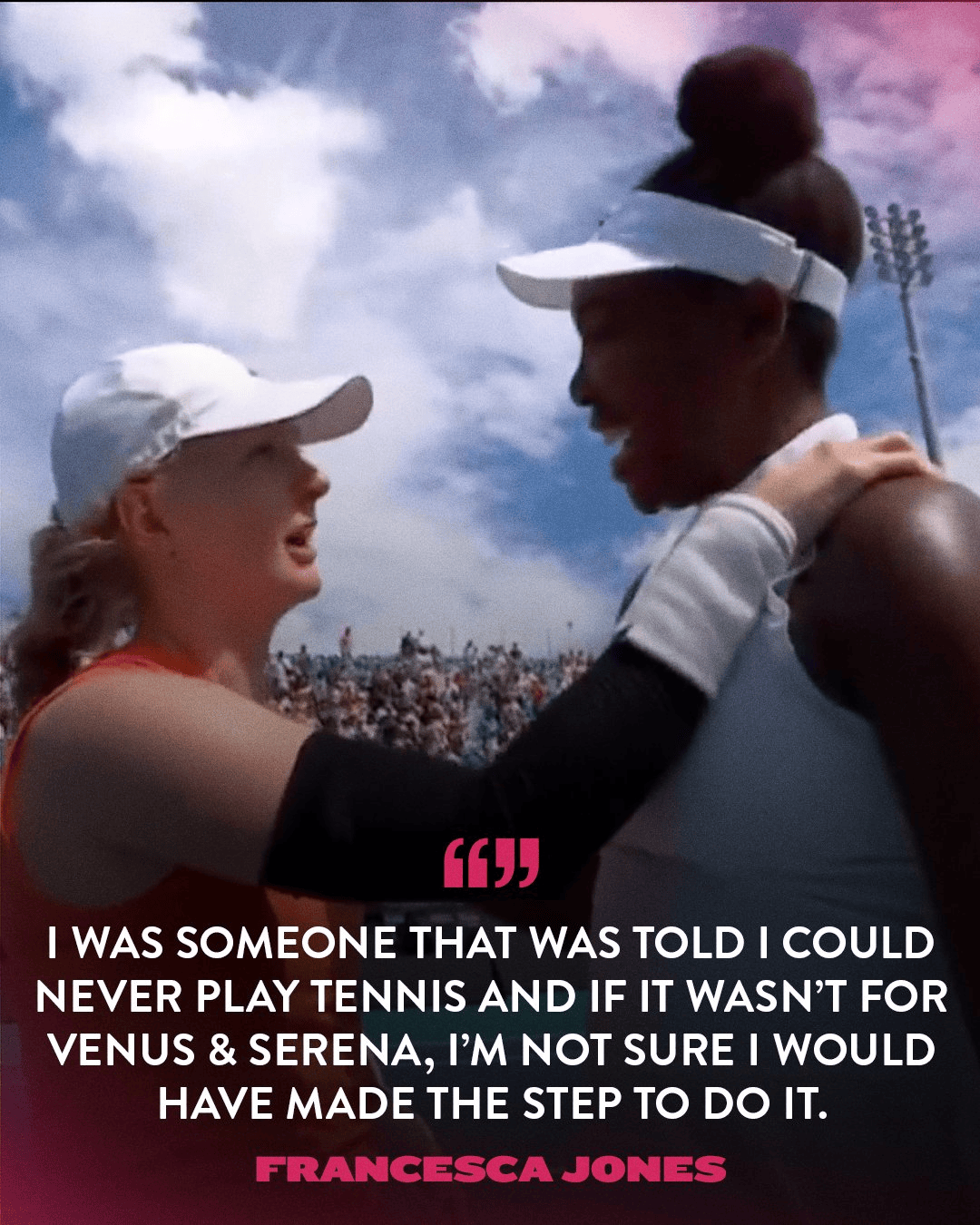 仅8根手指网球选手琼斯：是大小威激励我开始打网球