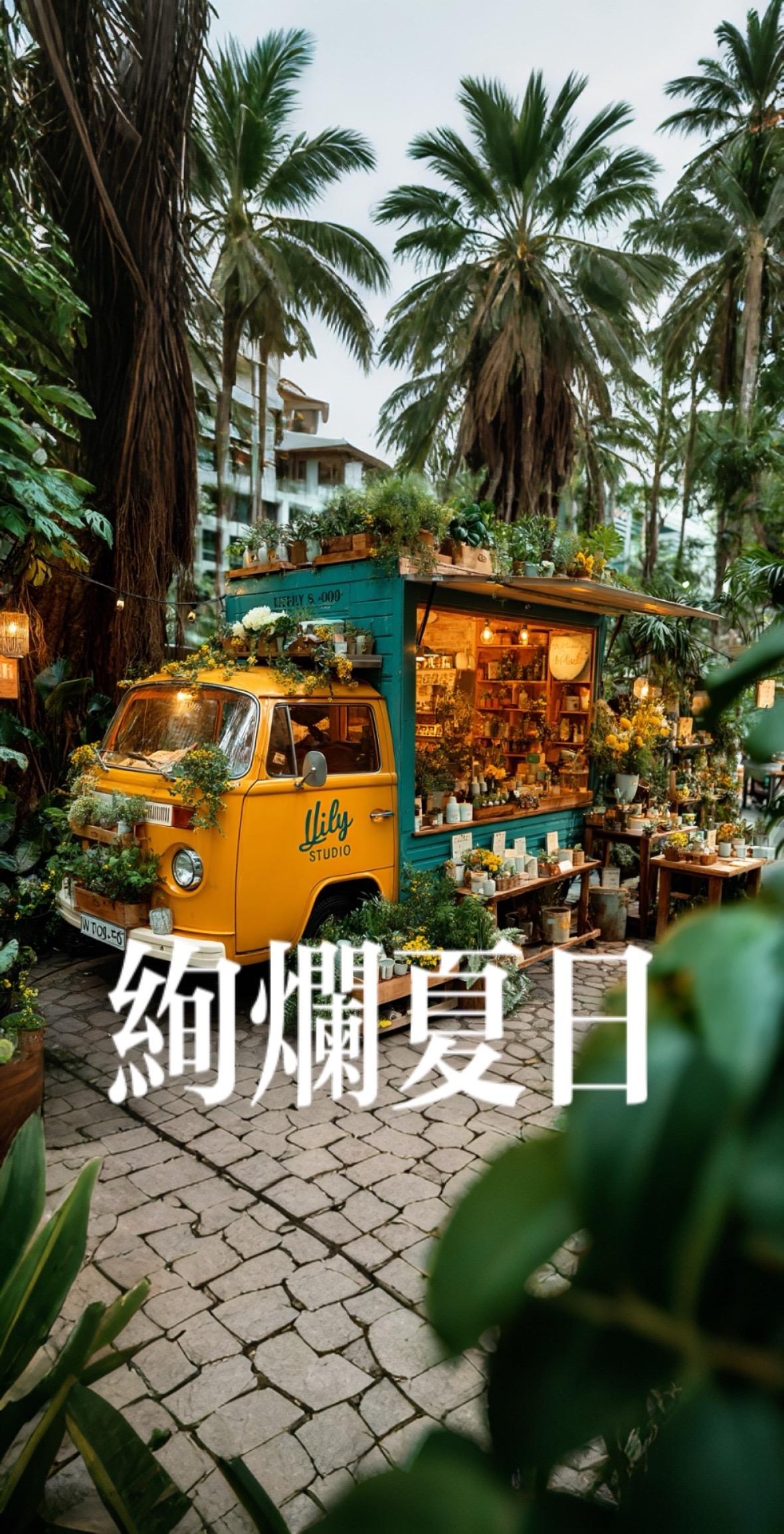 你会翻过山。移动花店
