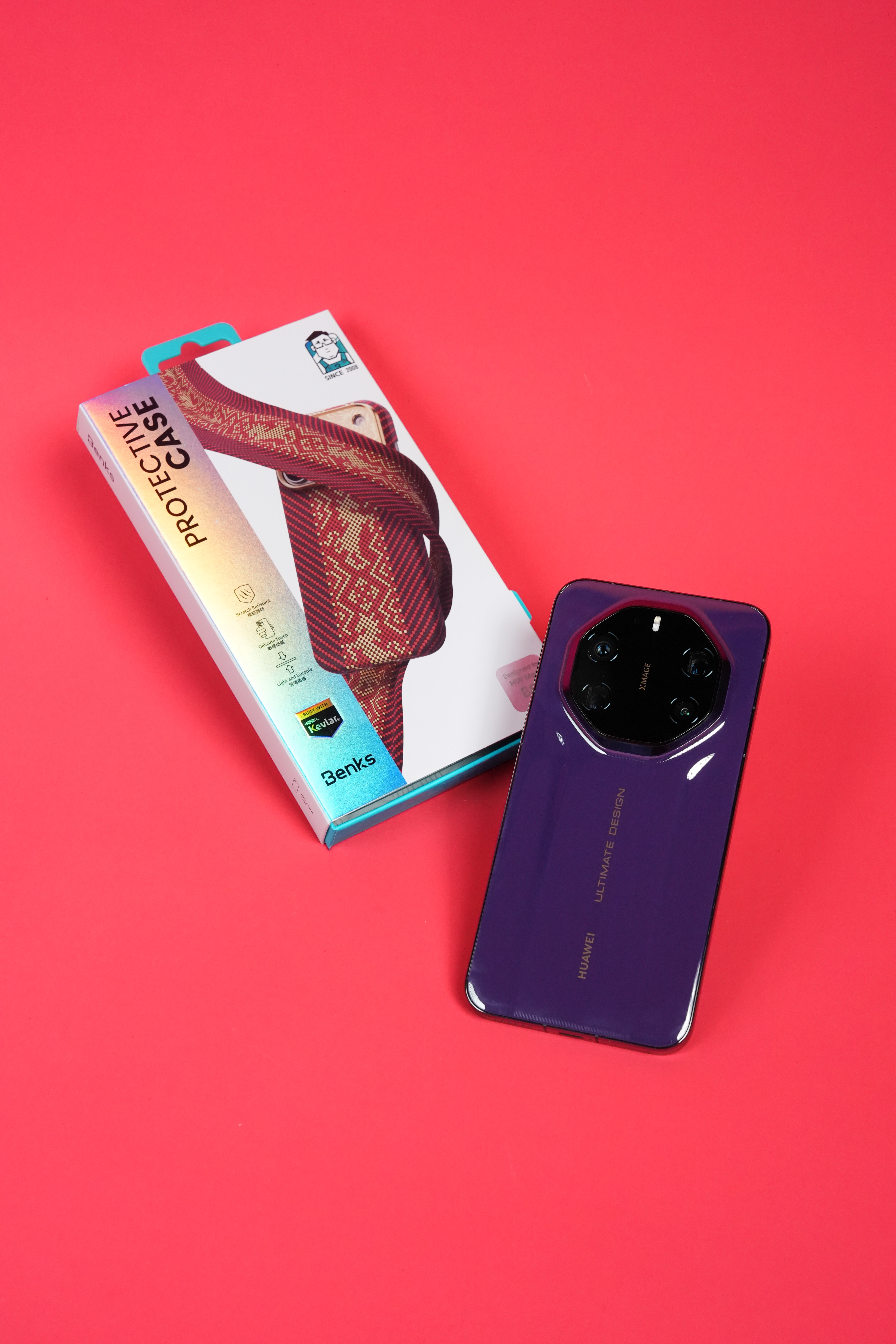 Benks这Mate80 RS的壳做的不错，本身 80 RS后盖是有立体纹理的，