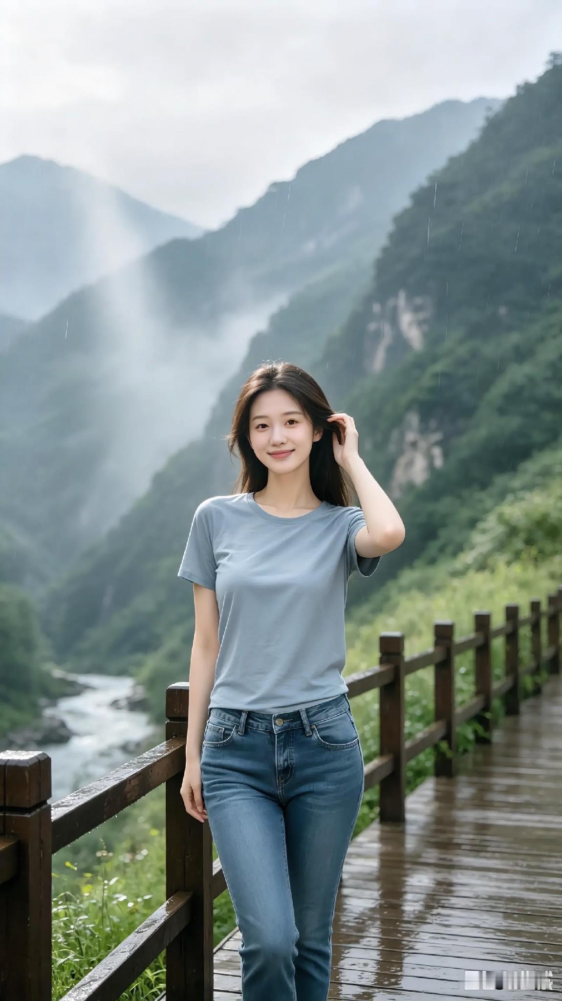 雨落青山，雾漫峡谷。
人生有晴有雨，得失皆是寻常。
允许世事起落，守住内心安宁，