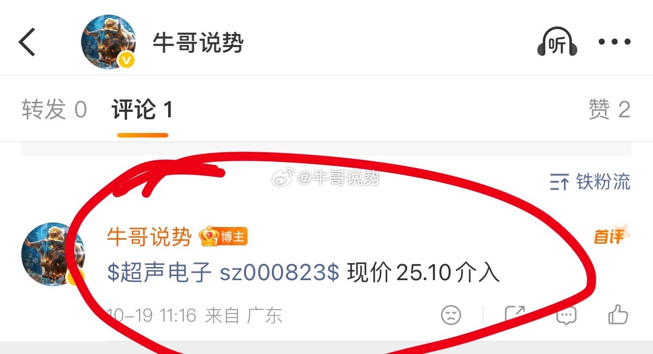 超声电子 sz000823[股票] 注意今天要出局了⚠️ ​​​