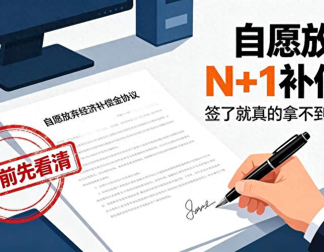 自愿放弃N+1补偿？很多人稀里糊涂签字，最后一分钱赔偿都要不回