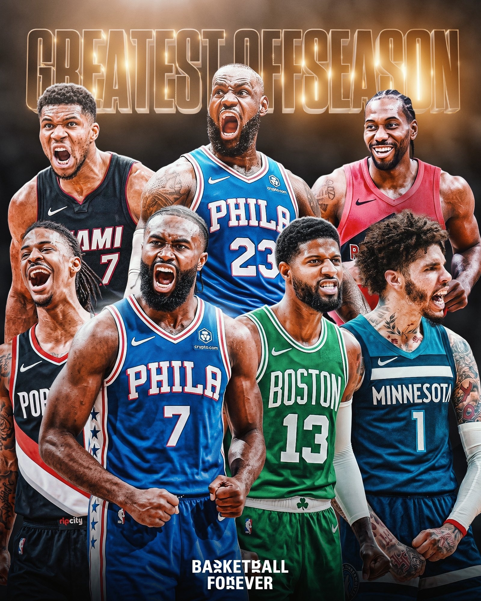 NBA 我们刚刚见证了NBA历史上最疯狂的休赛期吗？勒布朗·詹姆斯 ➡️ 76人