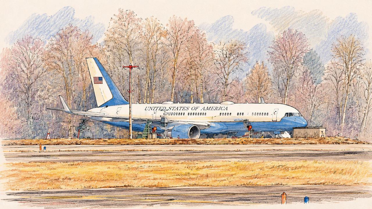 2026年，空军一号的轮子，又要落在北京的跑道上了。
上一次是2017年。特朗普