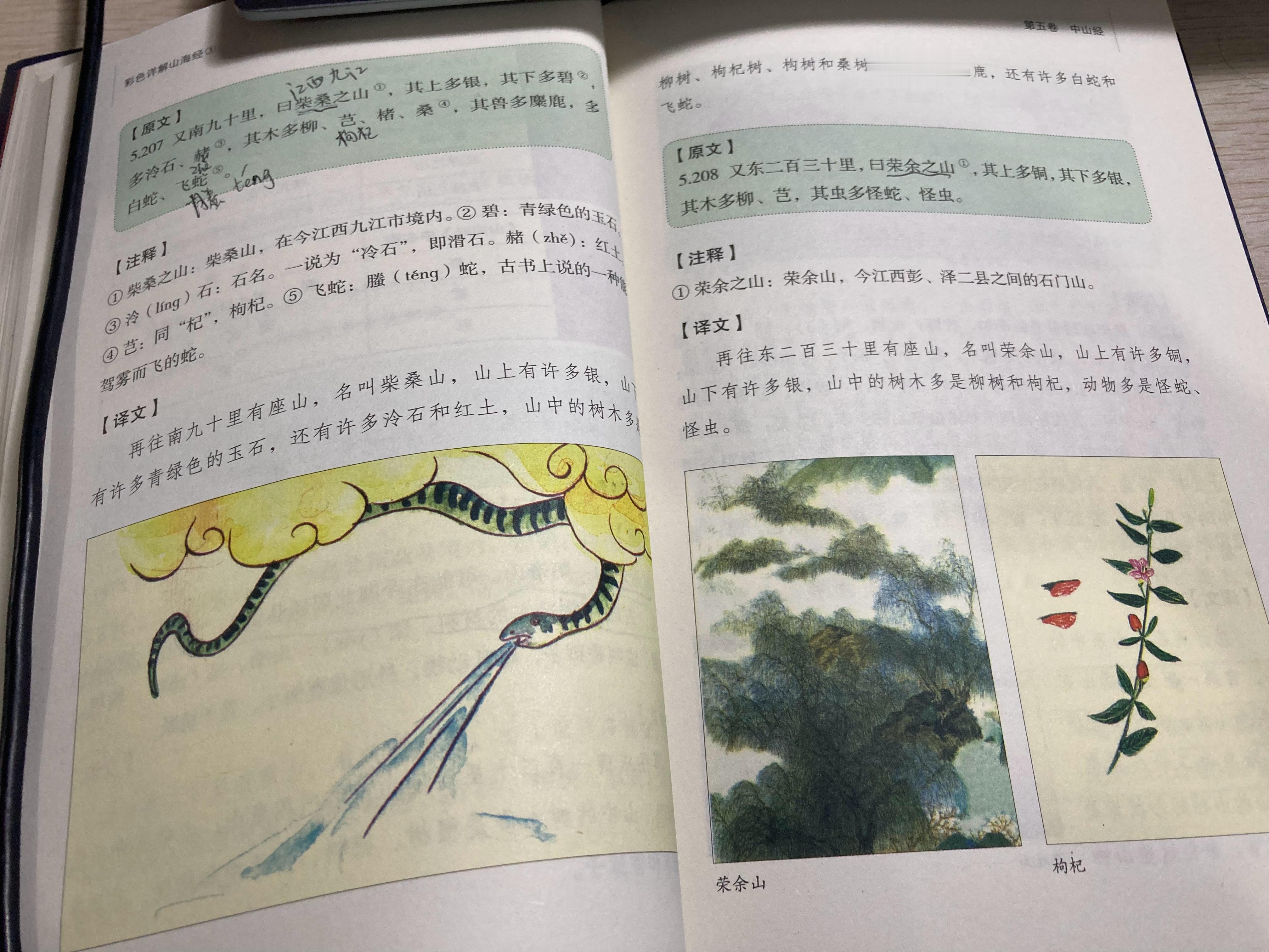 #杨紫国色芳华##特别陪伴杨紫何惟芳160天# 读书108天打卡《山海经》465