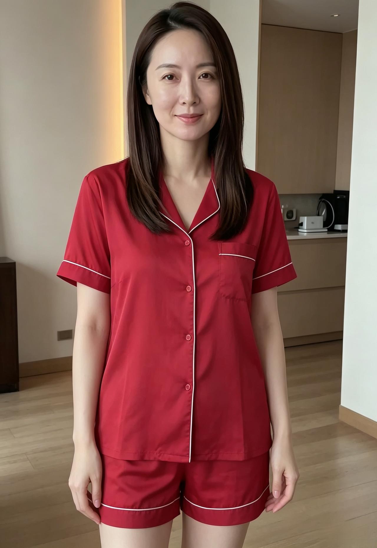锦缎凝风韵，身姿婉约柔。
回眸藏旧事，一影醉清秋。