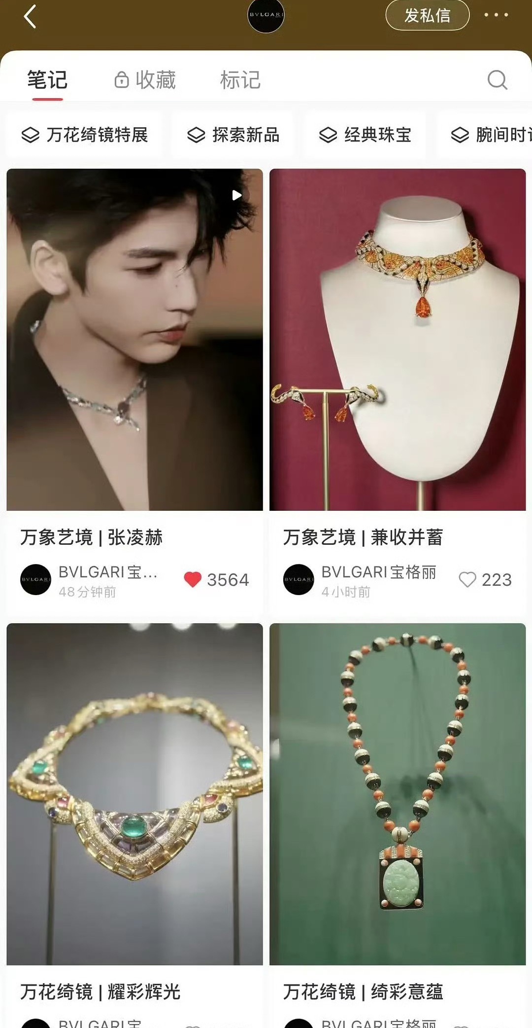 张凌赫未出席宝格丽晚宴 张凌赫今日宝格丽活动首个认领，豪门贵男，不必多言[舔屏]