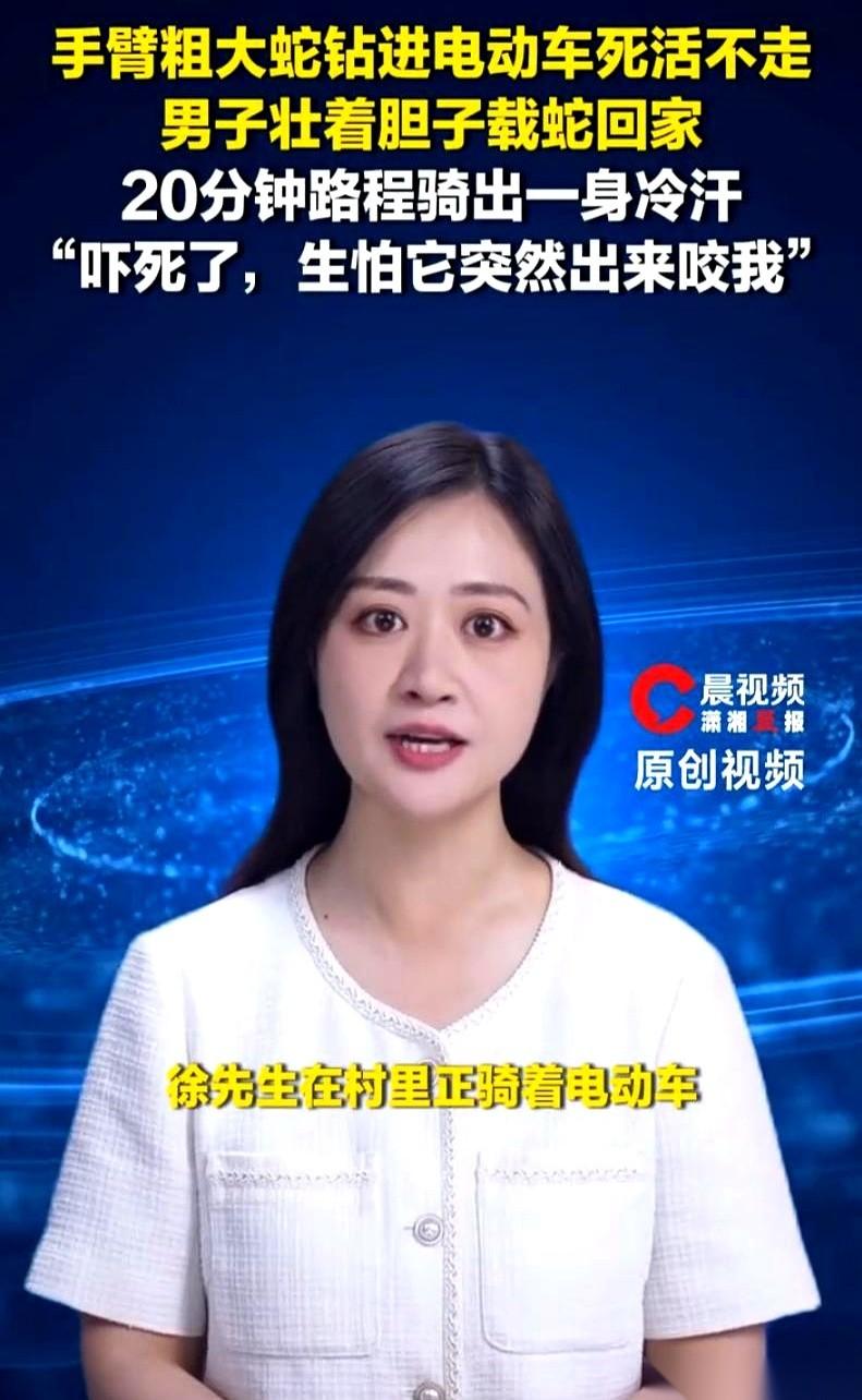 湖南耒阳的一条乡间土路上，一辆两轮电动车正以一种诡异的慢速往前蹭。
车座上的男人