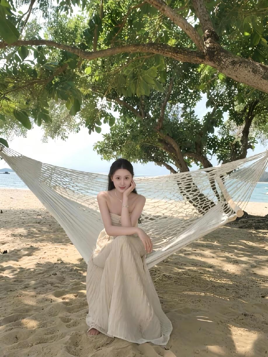 中国真是美女如云哟美女 国色天姿美女照 东方女性美女 气质 优雅 吊带裙