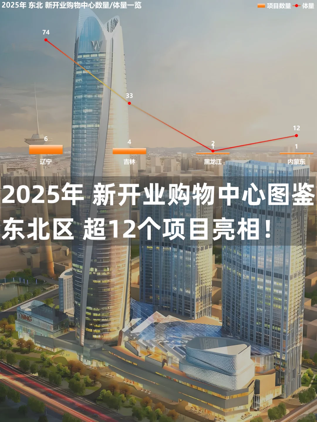 2025年东北区新开购物中心 超12个项目亮相！