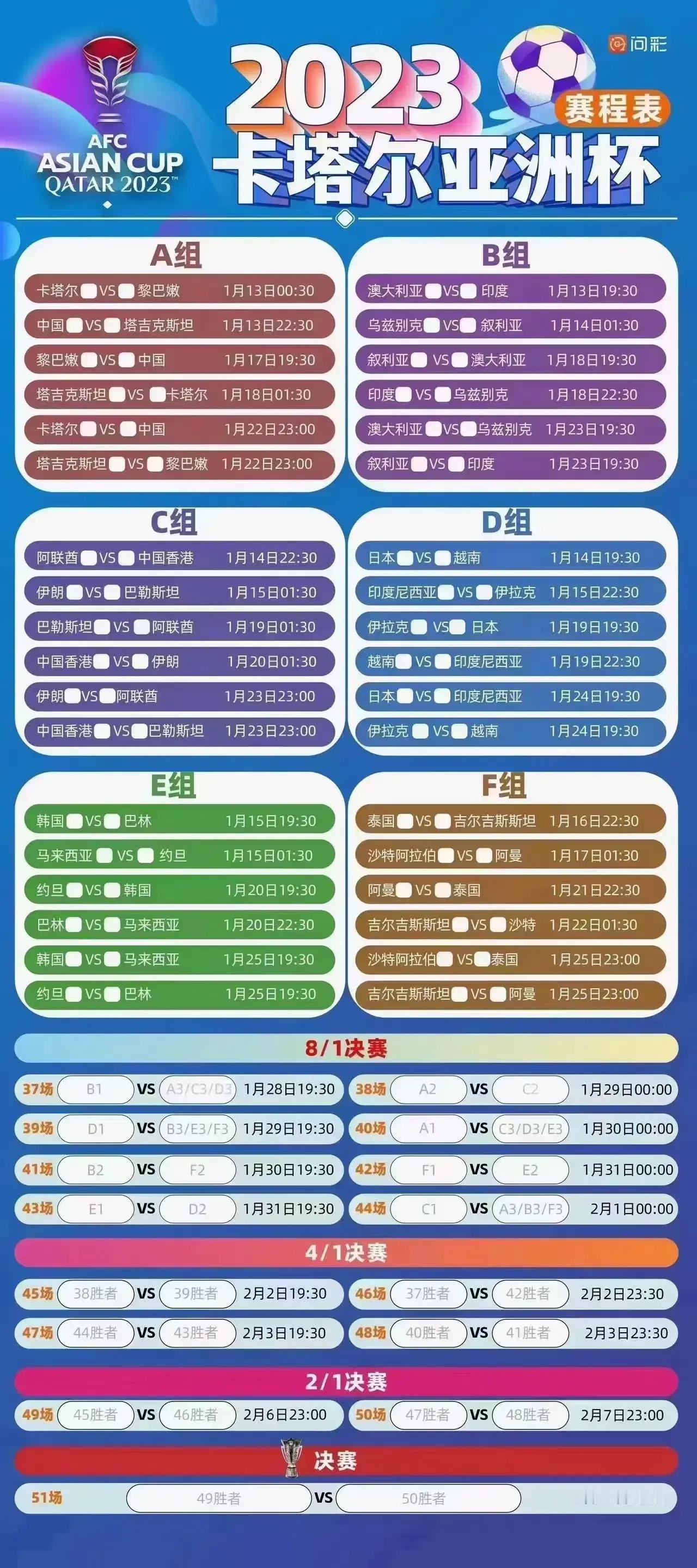 国足亚洲杯来了！这是亚洲规格最高的比赛，原计划在中国举办，但是未能如愿，现在到了