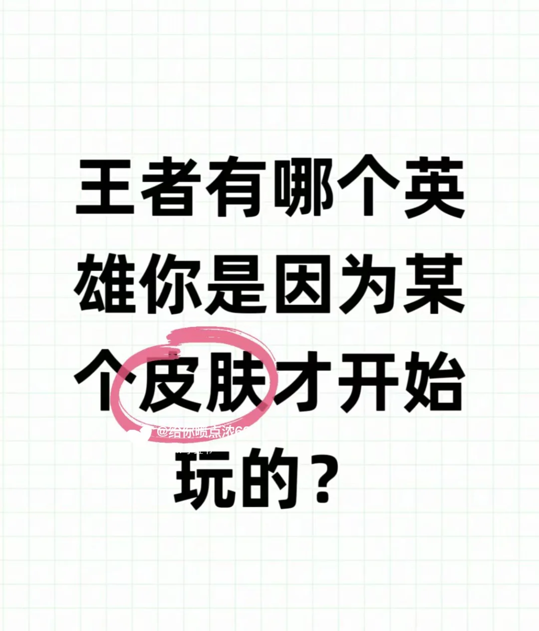 王者哪个英雄是因为某个皮肤才让你玩的！