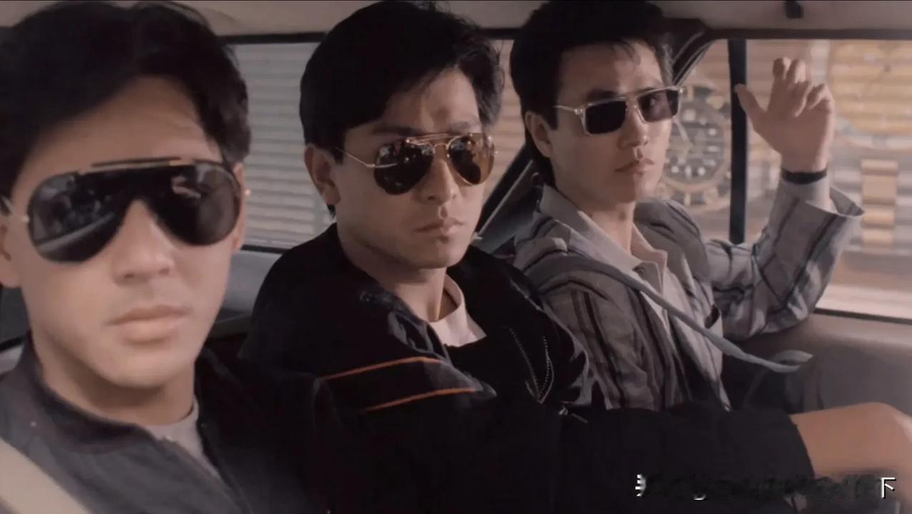 电影《省港旗兵第三集》剧照

图二左起：张赞生、刘德华、莫少聪、吴康宁、仇云波
