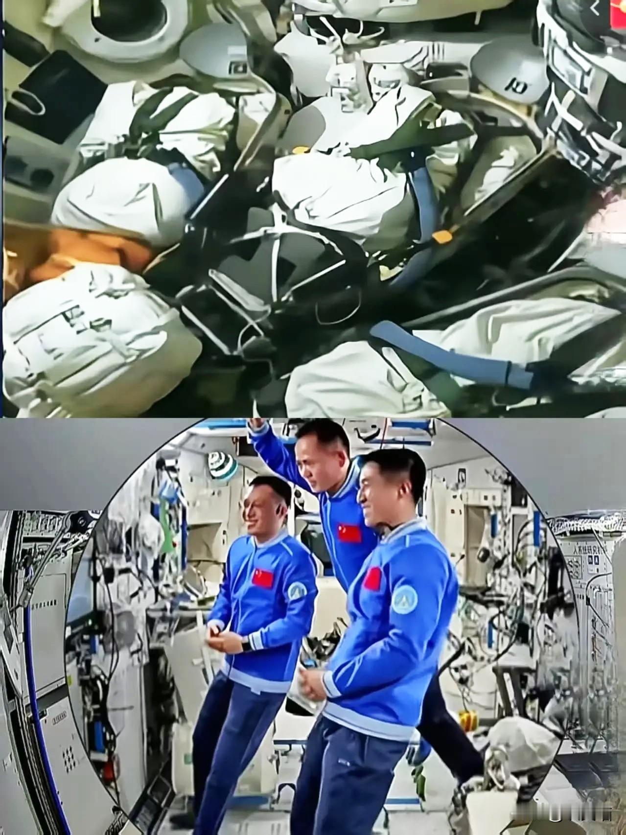 我敢说神舟二十一号乘组
才是太空“干饭界天花板”吧！
别人出差带装备，他们直接喜