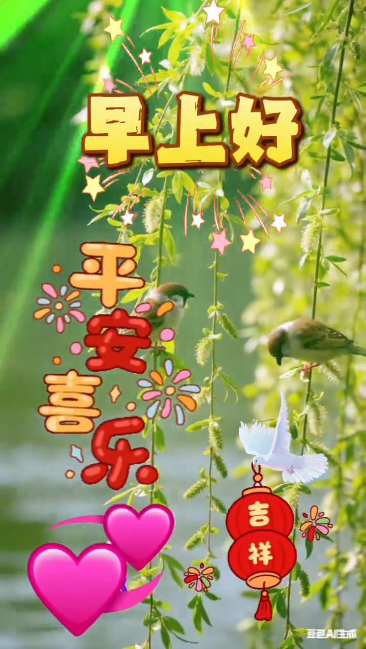 早上好。
祝愿每一天，你我心怀热忱，温暖相伴，谈看云卷云舒，静享岁月突然。