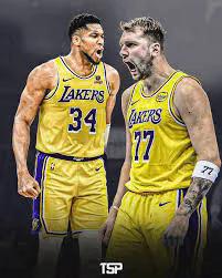 字母哥+东契奇这双人组的画面，不要太美了。
试想一下，东契奇+字母哥+詹姆斯这三