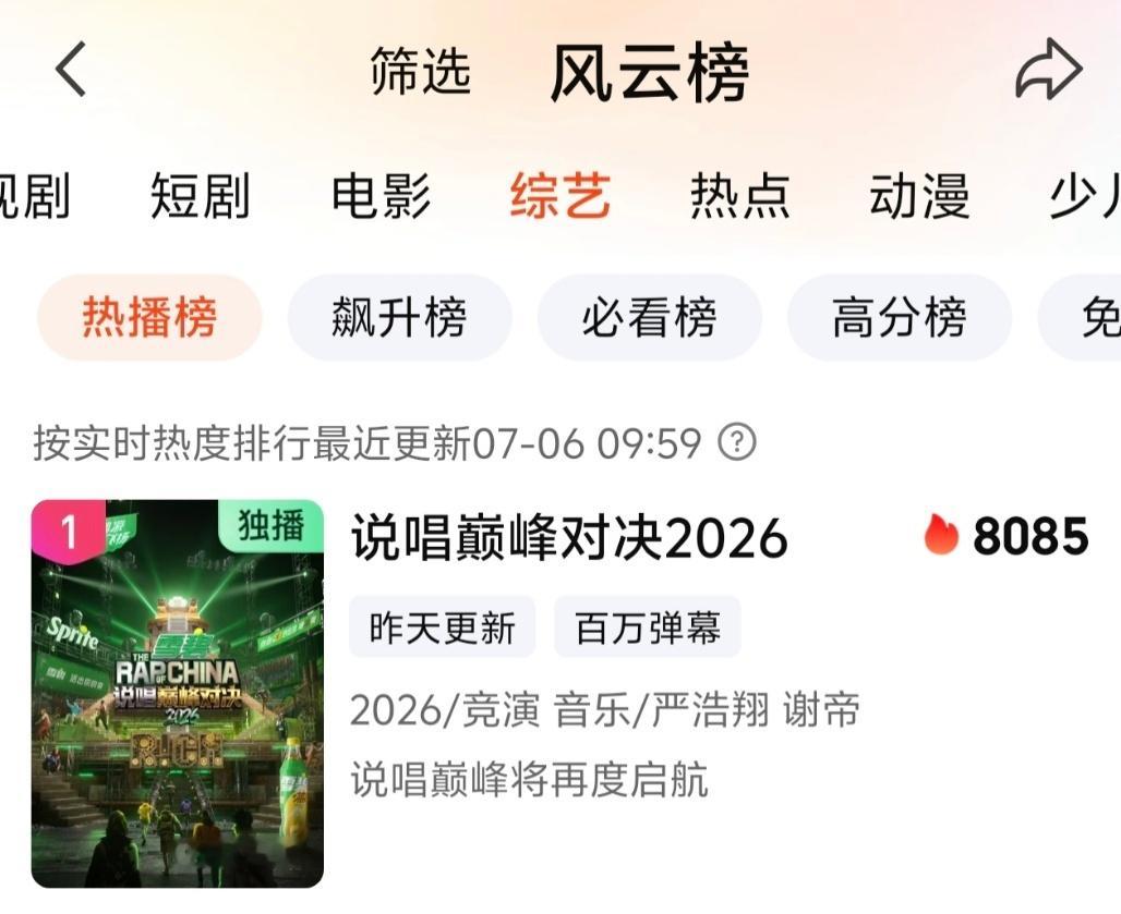 说唱巅峰对决2026多榜第一说唱巅峰对决2026多榜登顶说唱巅峰对决2026 你