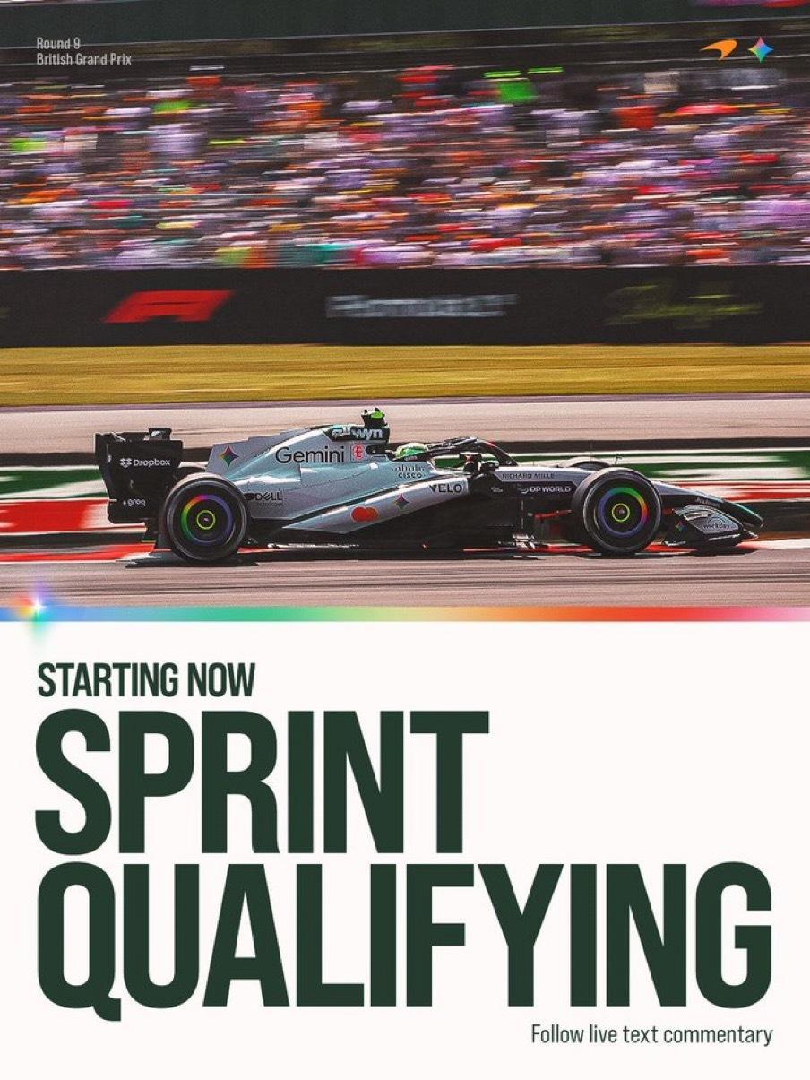 冲刺排位赛已经开始🚨McLaren｜2026F1英国大奖赛 🇬🇧 