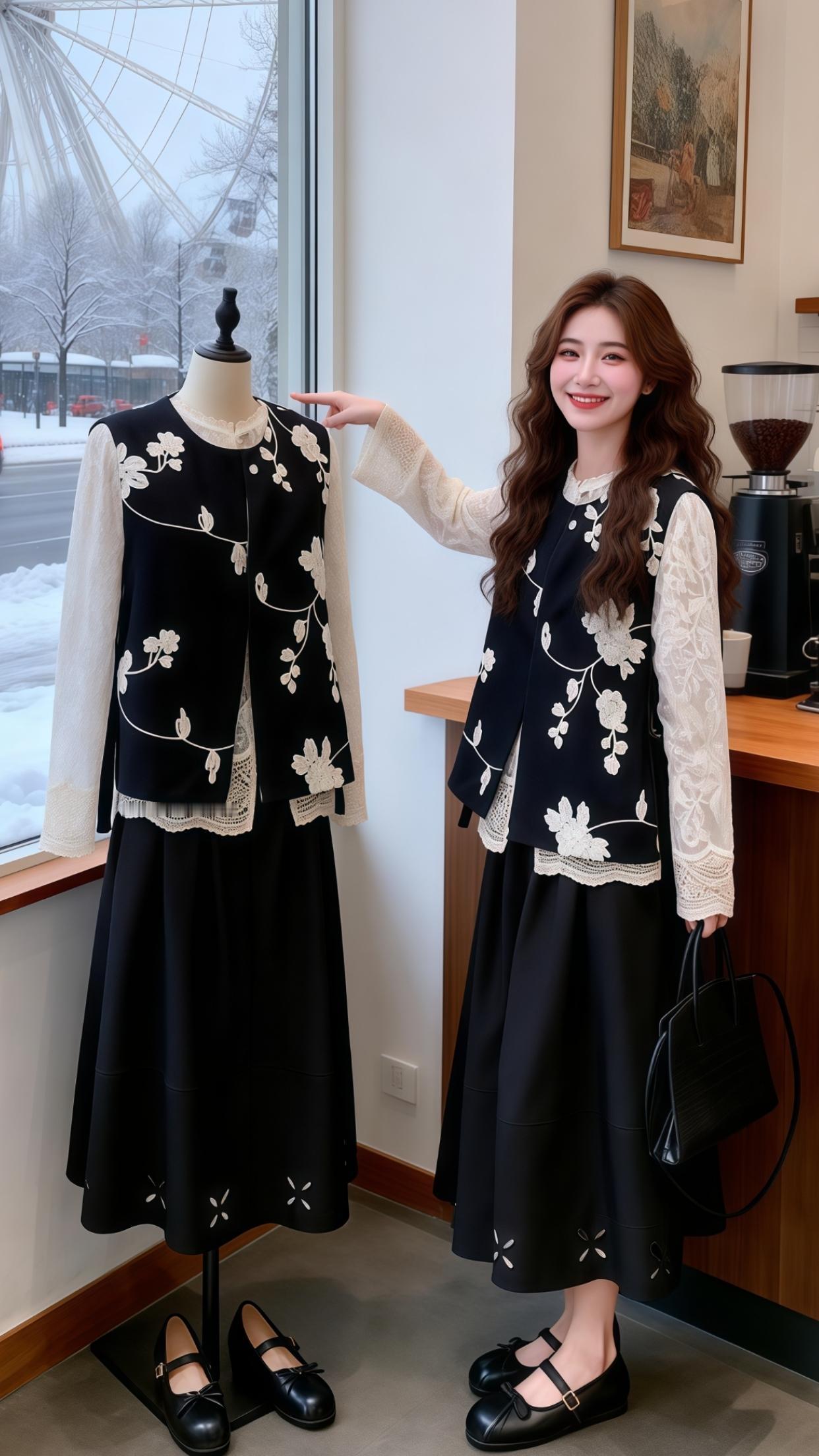 减龄气质 精致穿搭 气质女神穿搭 气质穿搭 复古穿搭