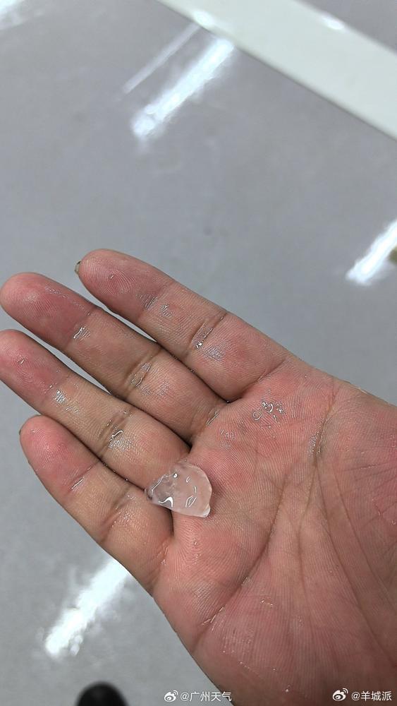 【广州南沙从化已下冰雹，今晚或还有雷阵雨】据市民向广州市气象部门反映，4月26日
