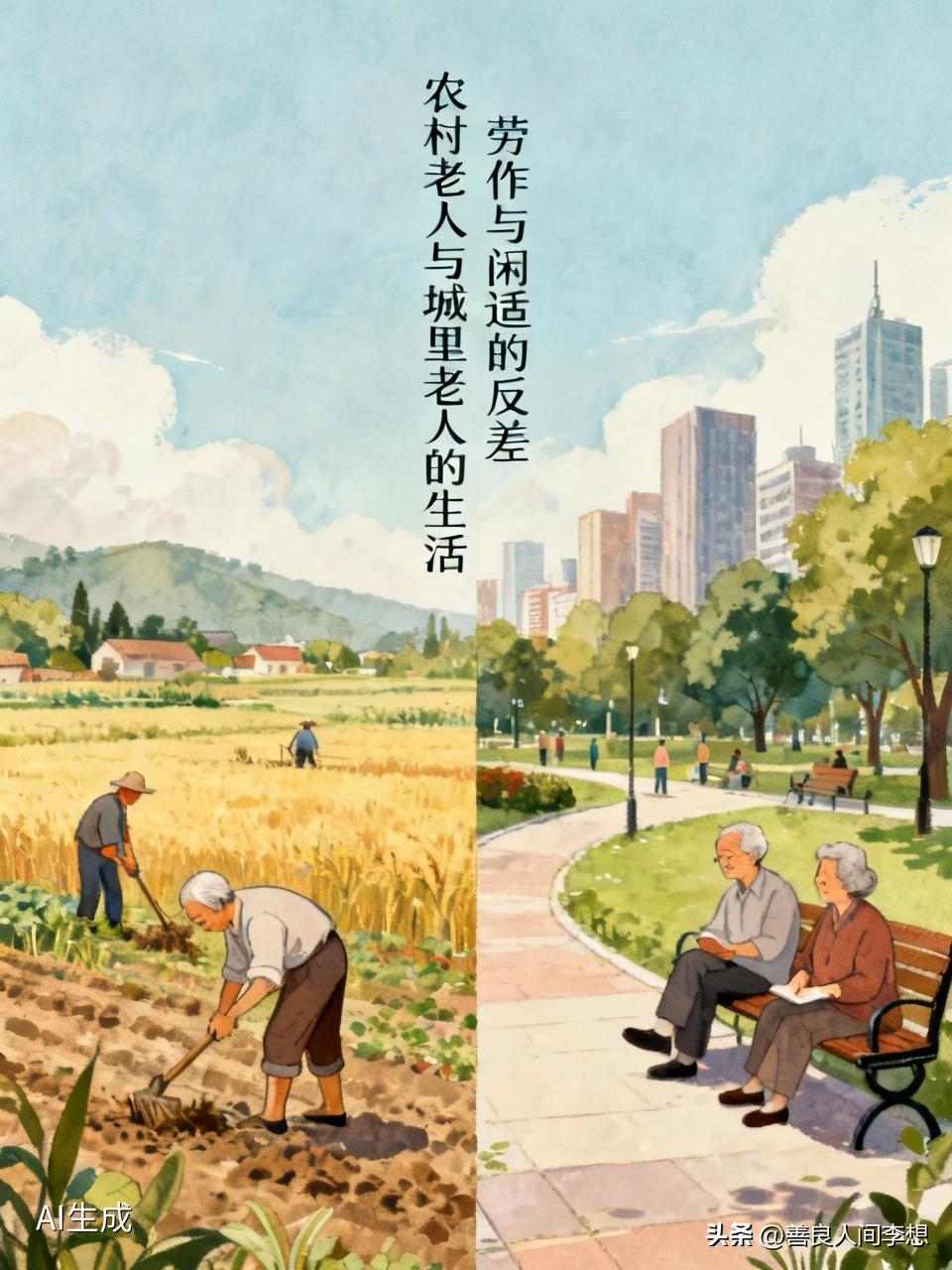 农村老人和城里老人的生活真的是天壤之别。

农村老人和城里老人哪个更幸福?

当