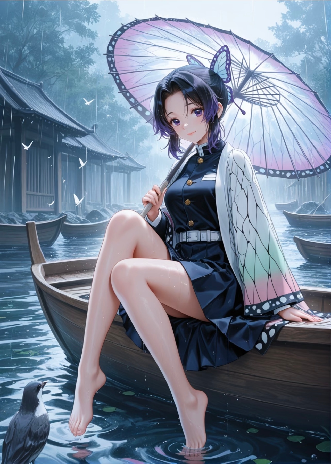 鬼灭之刃  蝴蝶忍【精致美图】最后一条，晚安💤 ​​​