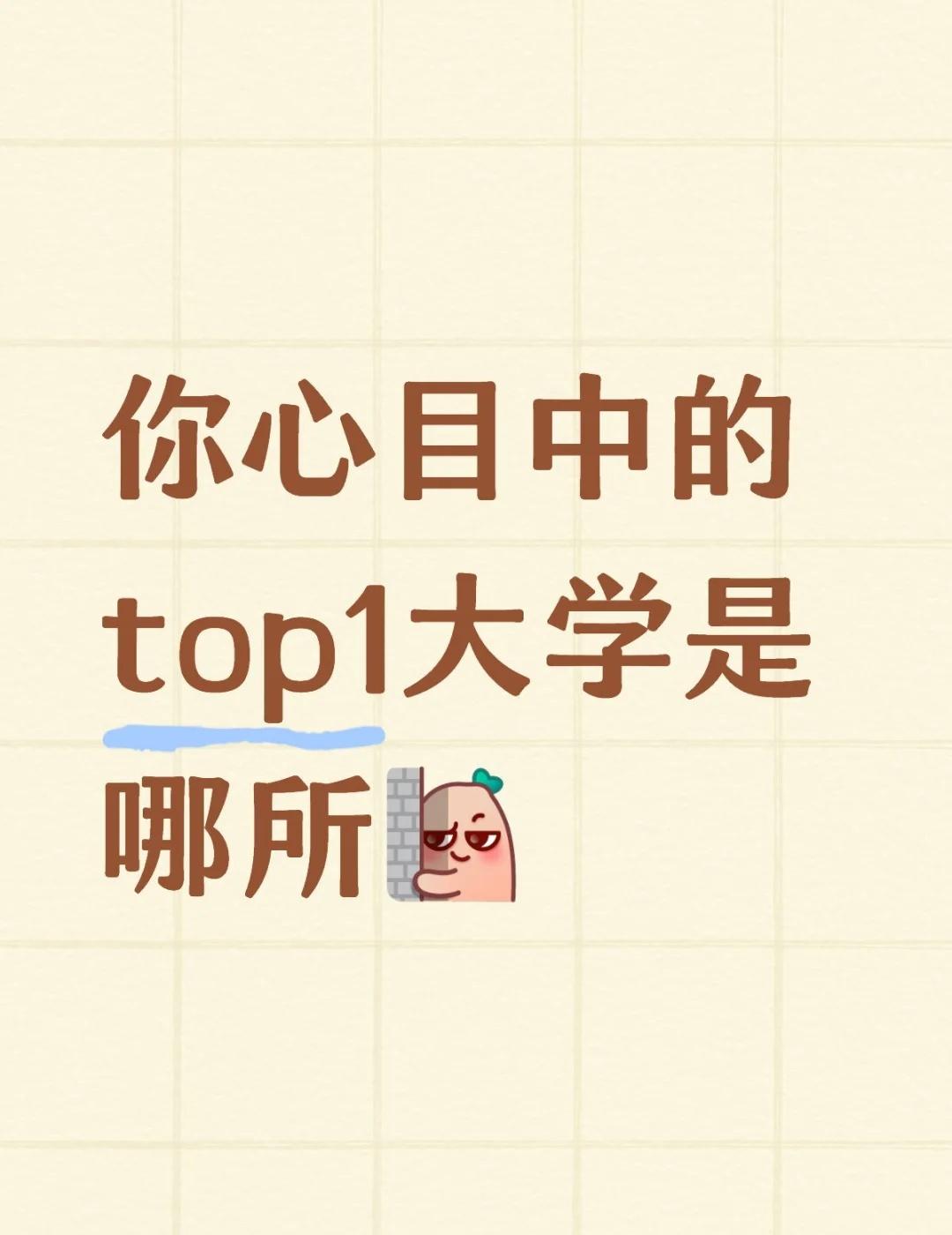 心目中的top1大学
你心目中的top1大学是哪所 我的理想大学