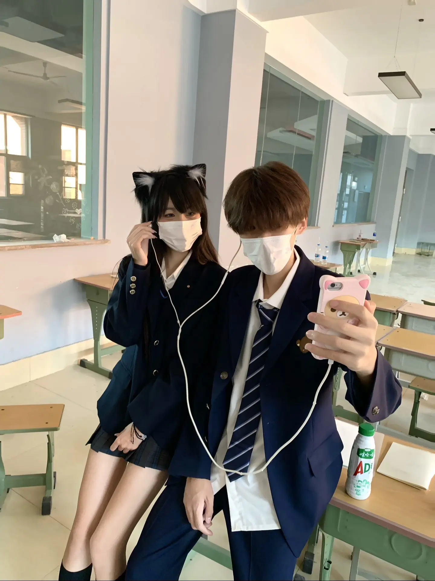 我和我的同桌。少年感