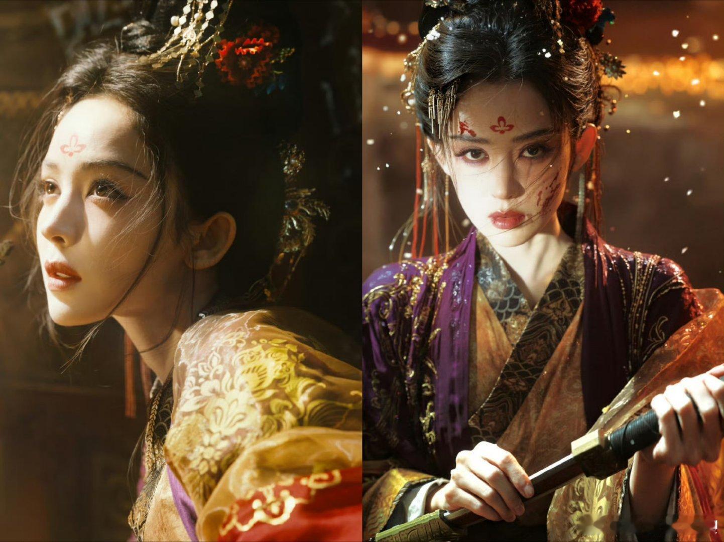 娜扎神人出神图自带神性buff就算了，那俯瞰众生的眼神超有戏，夏弃疾太懂抓她的美