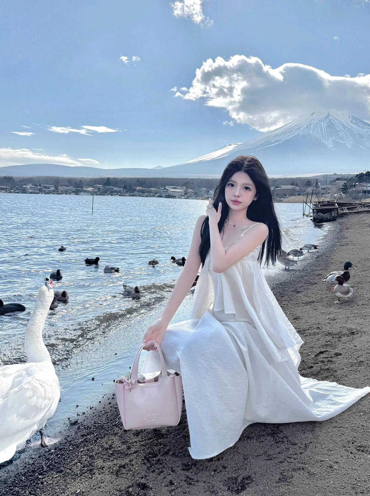 在富士山脚下