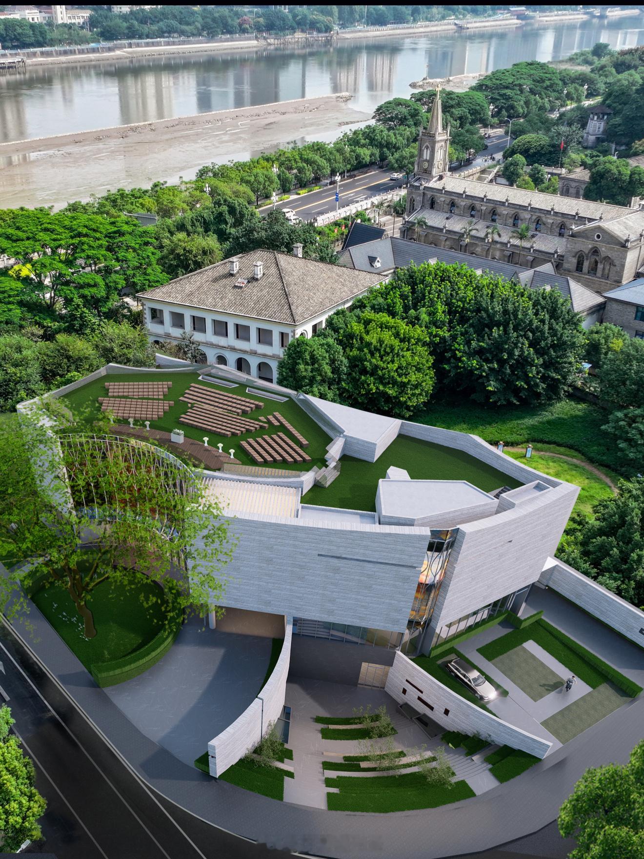 福州商业 / ◌南江滨在建的中洲基督教堂效果图 ​​​