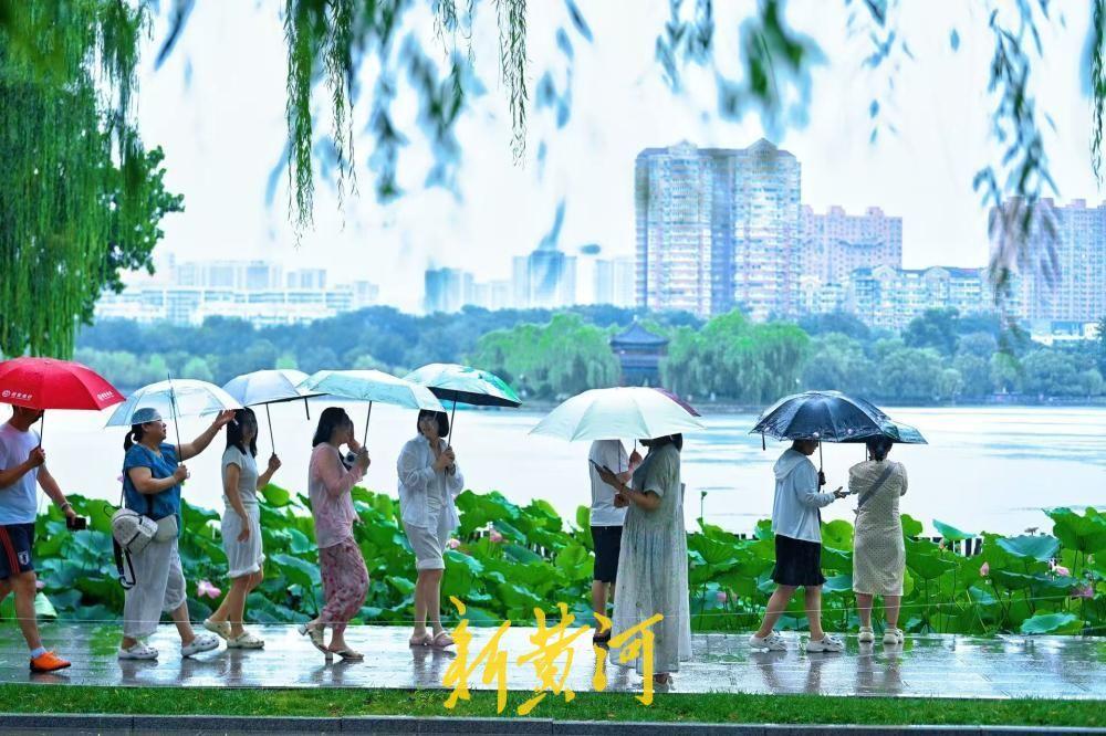 7月15日，正式进入三伏天，本该开启酷暑模式的泉城，迎来一场清爽降雨，为城市送上