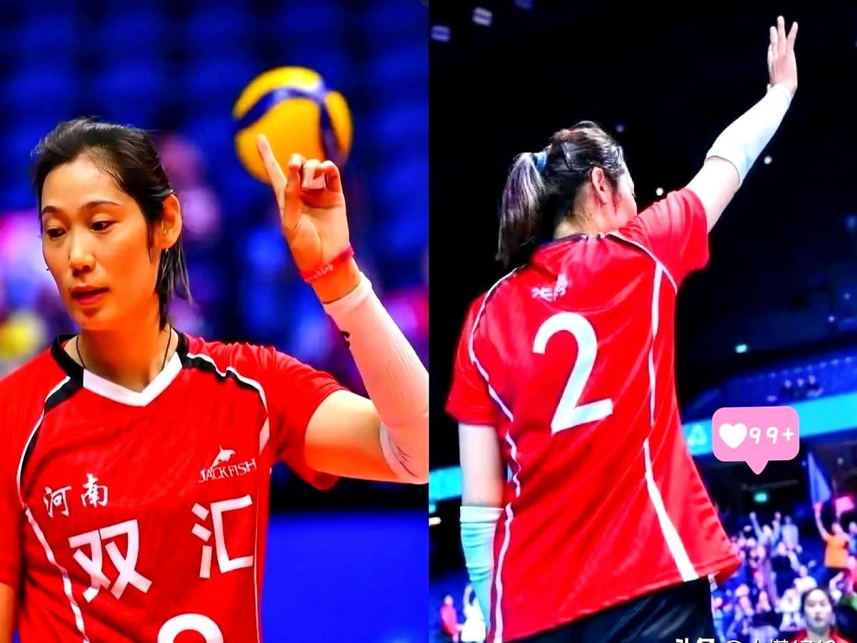朱婷最近是不是有点“管得宽”？比赛结束还拉着11号小自由人，抠动作抠到太阳落山！