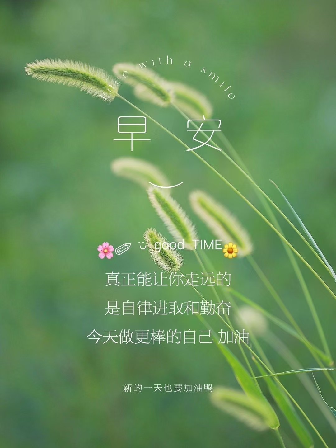 真正能让你走远的 是自律进取和勤奋 