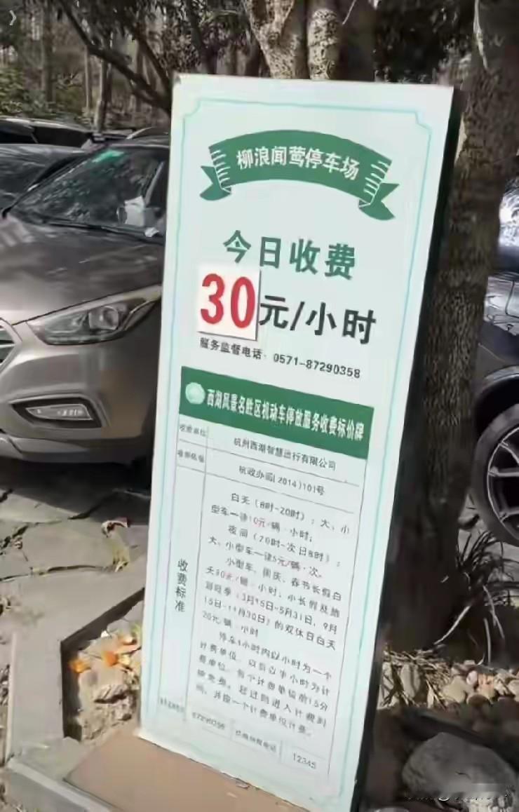 网上今年终于有人吐槽 杭州的停车费贵了

以前，每年网上经常有人吐槽南京中山陵、