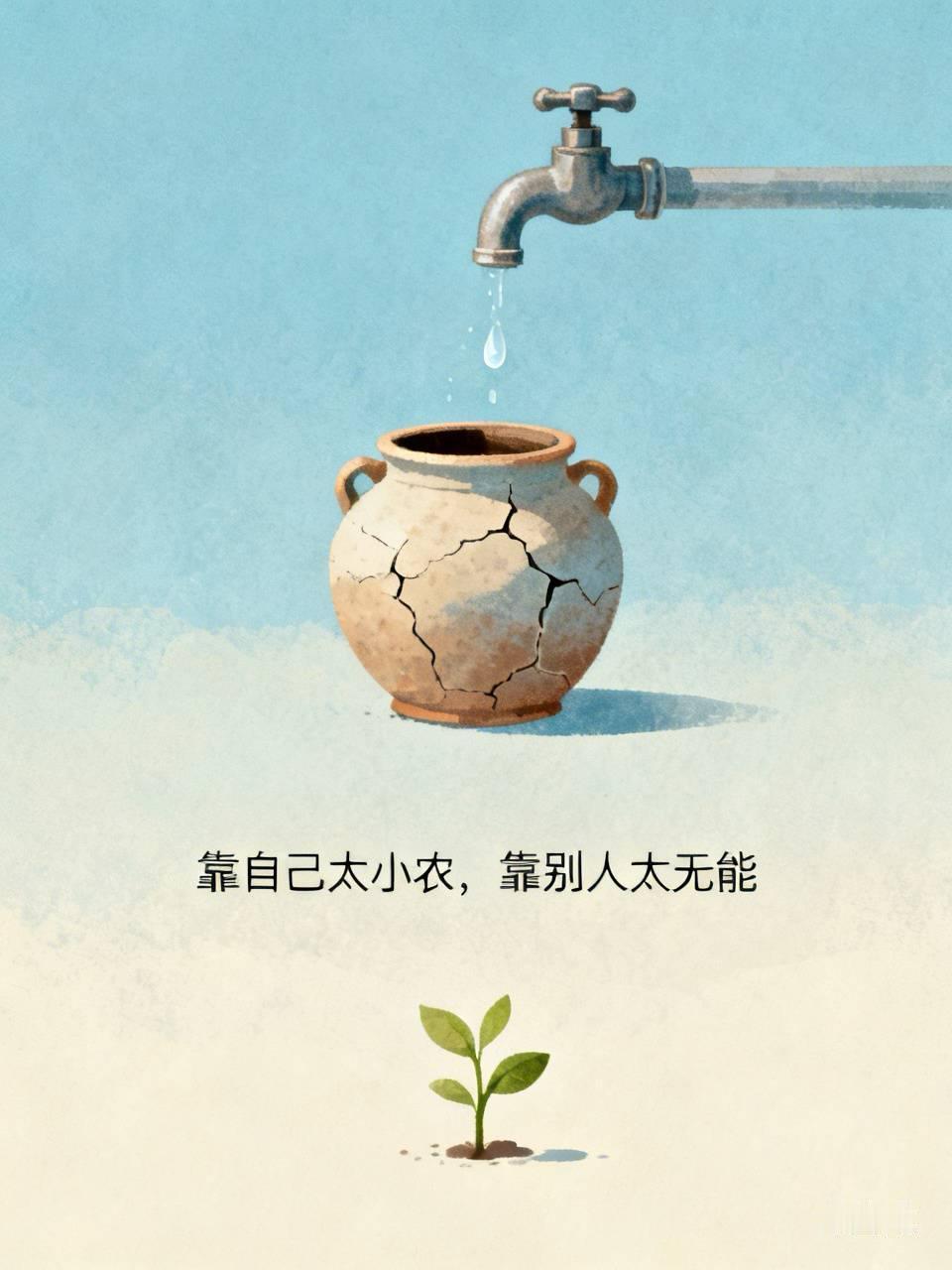 生活必须靠别人，年轻时啃老，年老了啃青，啃不了就碰到谁啃谁，实在没法子就去啃天地