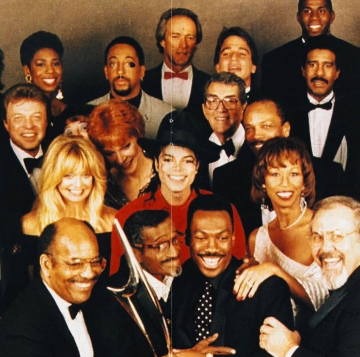 【来自投稿】1989年11月13日 美国洛杉矶，众星云集为萨米·戴维斯庆祝60岁