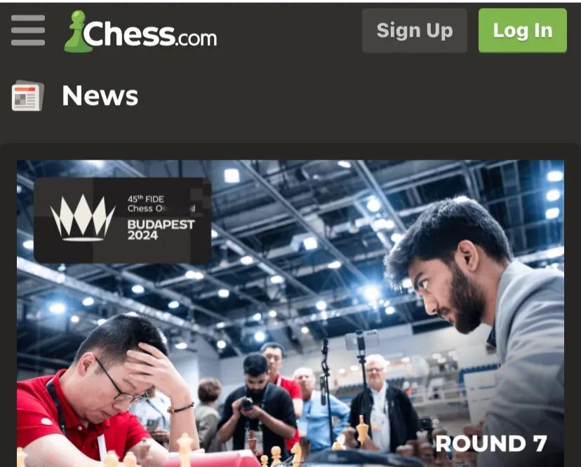 国际象棋奥林匹克团体赛男子组第七轮，韦弈挑战世界冠军挑战者古克什，残局1车对双马
