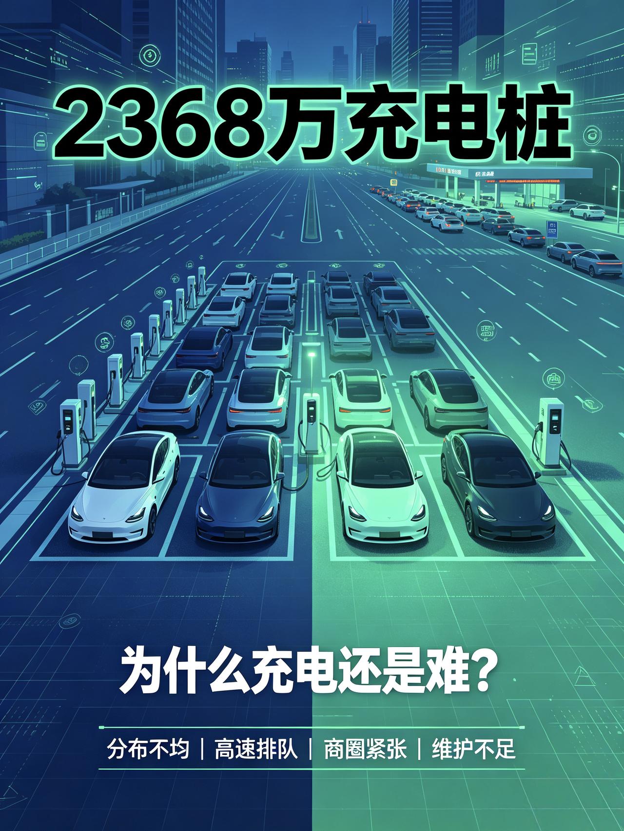 刷到全国充电桩破2368万这新闻，我下意识看了眼我的奥迪Q3油箱盖——好家伙，这