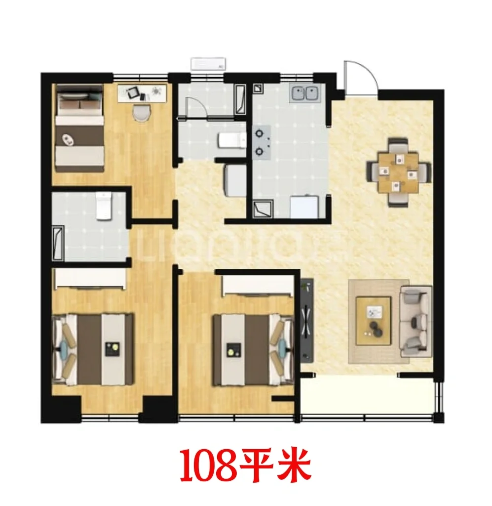 西青新房 135万起三室两卫