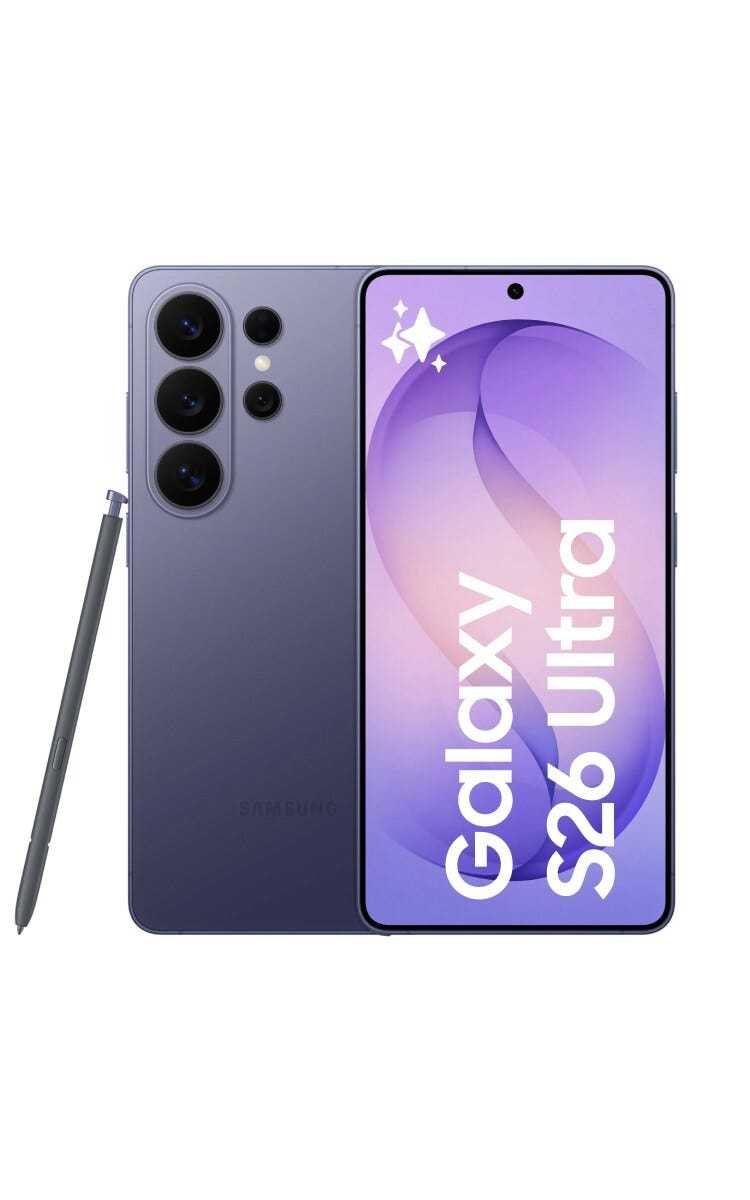 三星Galaxy S26 Ultra 白色、黑色、紫色、蓝色都到齐了，来吧，选一