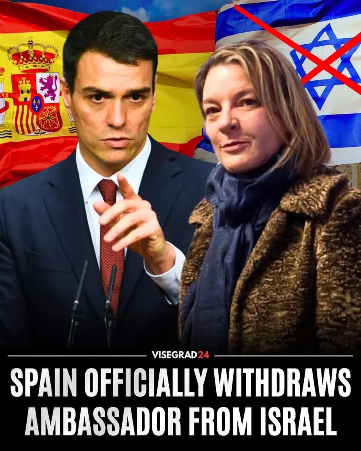 根据西班牙官方公报（BOE）上发布的一项决定，西班牙已正式召回其驻以色列大使安娜