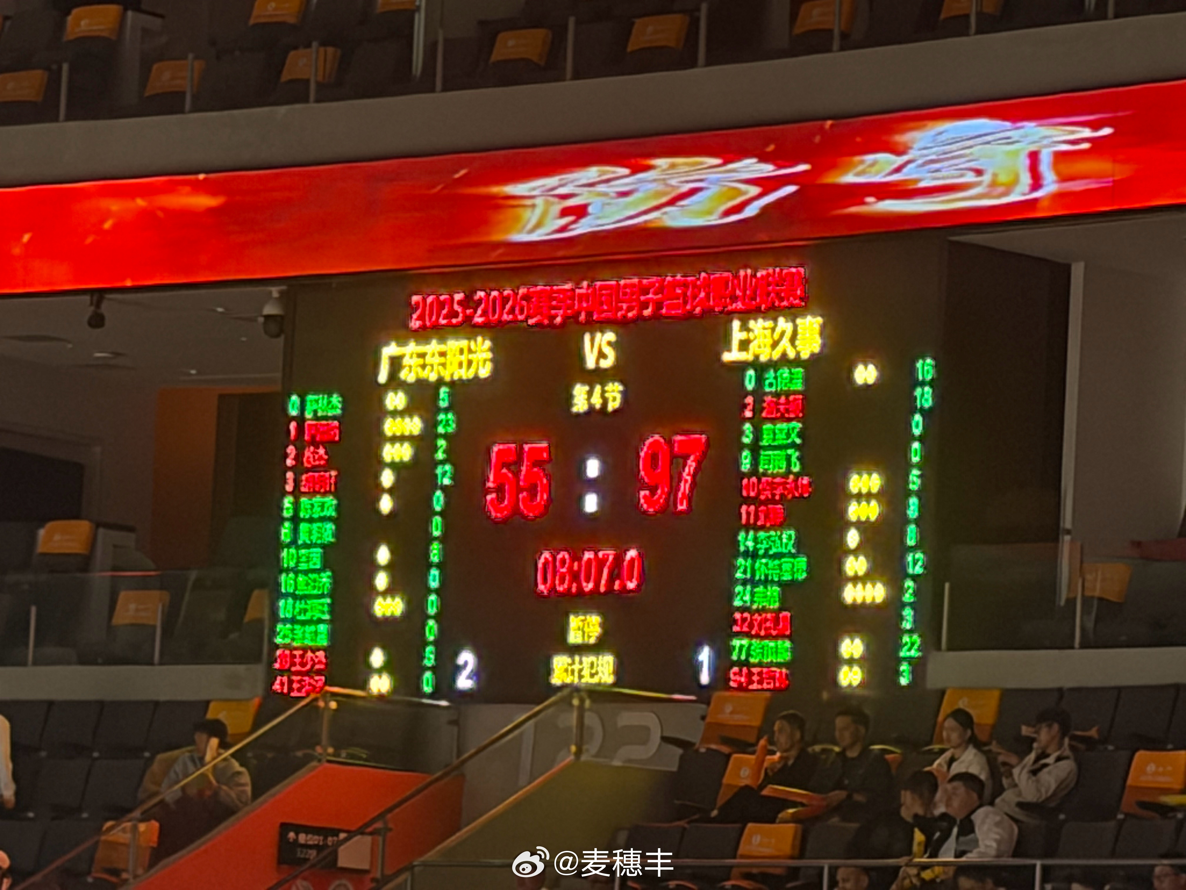 40分没事，也就两个屁。广东男篮vs上海男篮广东宏远 东莞·东莞银行篮球中心